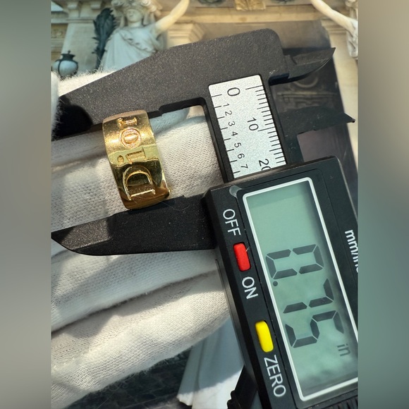 LOT 2238 18K gold plated Christian Dior vintage clip on earrings - Picture 7 of 7